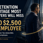 The retention advantage most employers will miss: employers can contribute up to $2,500 per employee to a Trump Account, tax-deductible for the employer and tax-free to the employee